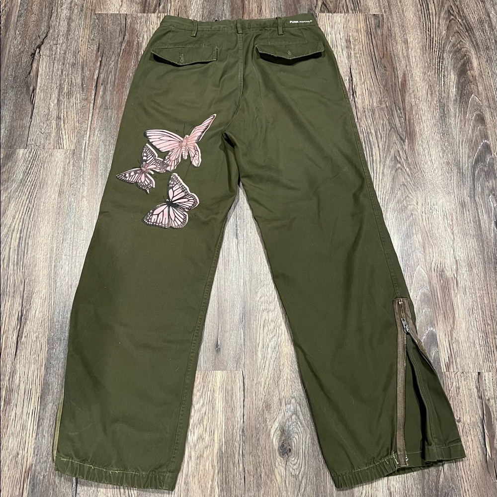 Vintage Punk Royal Butterfly Army Pant